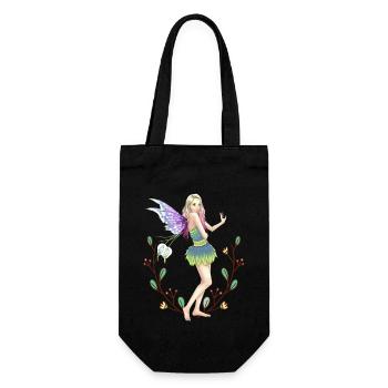 Nature Fantasy Fairy Fairy Tale Children Child - Gift Bag for Bottles - black - Front