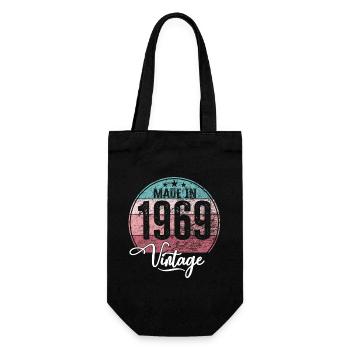 Millésime Fabriqué en 1969 Année de naissance 1969 Anniversaire - Sac à bouteille - noir - Devant