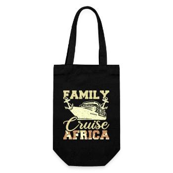 Couple familial Croisière Afrique - Sac à bouteille - noir - Devant