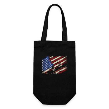 Drapeau américain Snowboard Snowboard - Sac à bouteille - noir - Devant