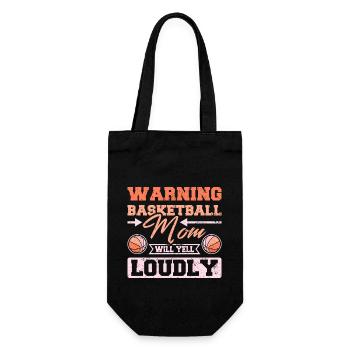 Basketball mom will yell loudly - Gift Bag for Bottles - black - Front