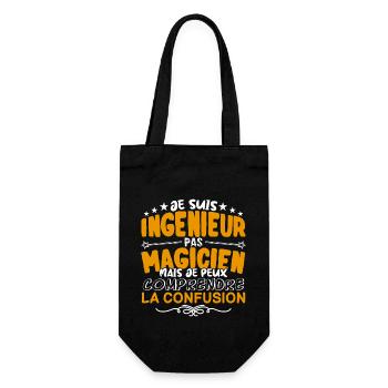 Ingénieur | Ingénieur pas Magicien | Meilleur Ingé - Sac à bouteille - noir - Devant