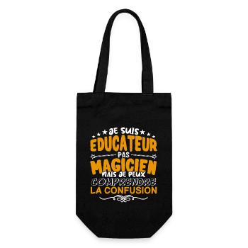 Educateur | Educateur pas Magicien | Meilleur Educ - Sac à bouteille - noir - Devant