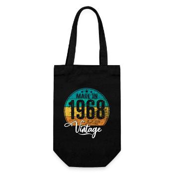 Millésime Fabriqué en 1968 Année de naissance 1968 Anniversaire - Sac à bouteille - noir - Devant