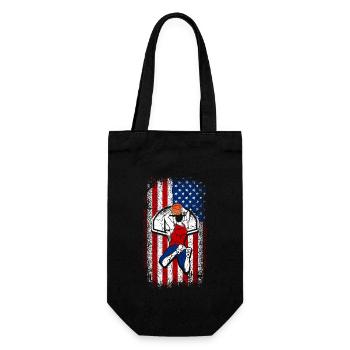 Usa American Flag Basketball 4 juillet - Sac à bouteille - noir - Devant