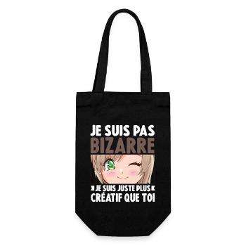 Je ne suis pas bizarre, je suis juste plus créatif - Sac à bouteille - noir - Devant