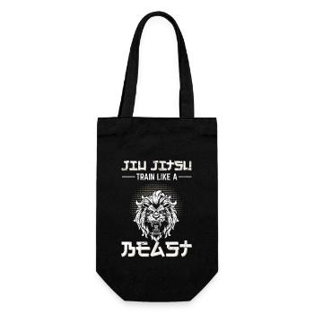 Train like a Beast Jiu Jitsu BJJ Grappling MMA Tra - Geschenkbeutel für Flaschen - Schwarz - Vorne