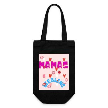 Mamas Liebling - Geschenkbeutel für Flaschen - Schwarz - Vorne
