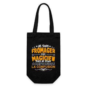 Fromager | Fromager pas Magicien | Meilleur Fromag - Sac à bouteille - noir - Devant