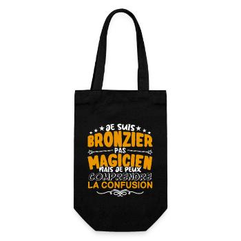Bronzier | Bronzier pas Magicien | Meilleur Bronzi - Sac à bouteille - noir - Devant