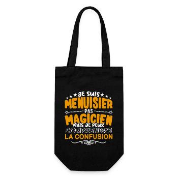 Menuisier | Menuisier pas Magicien | Meilleur Menu - Sac à bouteille - noir - Devant