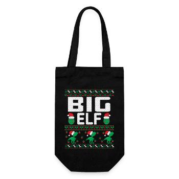 Tenue de Noël Big Elf - Sac à bouteille - noir - Devant
