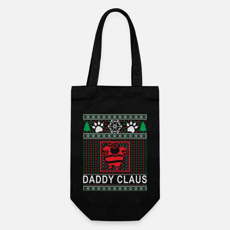 Tenue de Noël Papa Claus - Sac à bouteille - noir