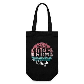 Millésime Fabriqué en 1965 Année de naissance 1965 Anniversaire - Sac à bouteille - noir - Devant