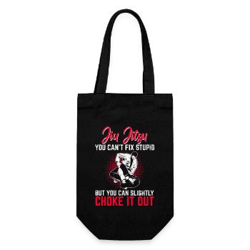 Funny Jiu-Jitsu ne peut pas réparer stupide BJJ Jiu Jitsu Pra - Sac à bouteille - noir - Devant