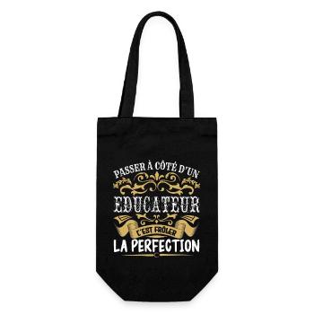 Le Meilleur Educateur | Educateur à la perfection - Sac à bouteille - noir - Devant