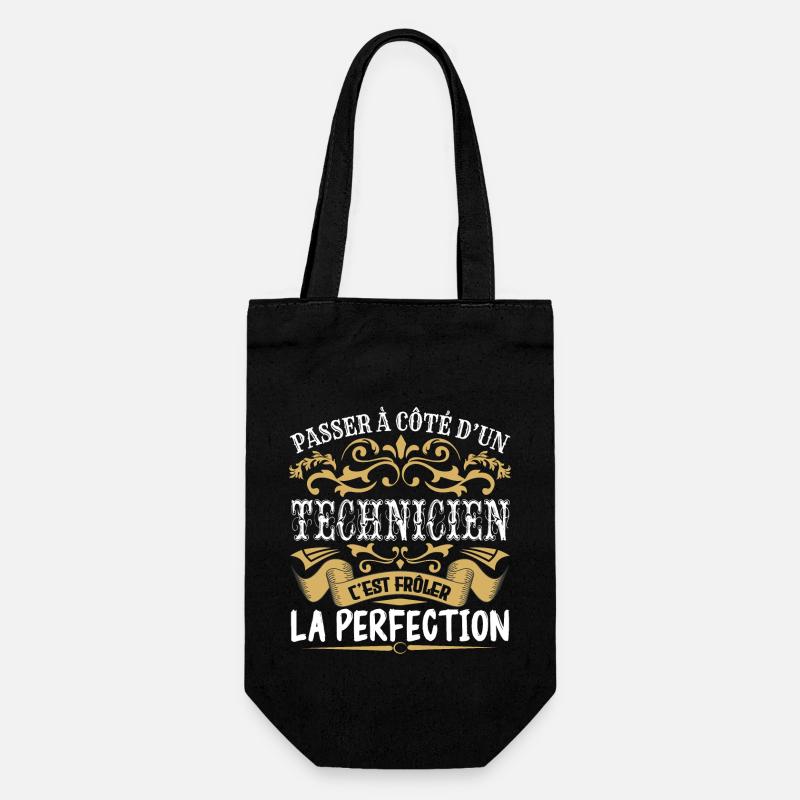 Le Meilleur Technicien | Technicien à la perfectio - Sac à bouteille - noir