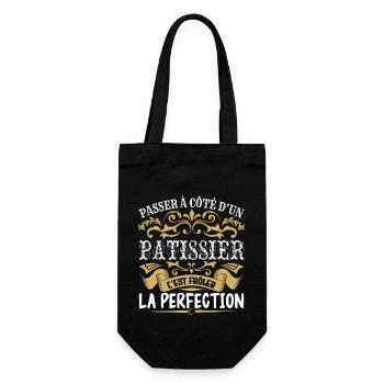 Le Meilleur Patissier | Patissier à la perfection - Sac à bouteille - noir - Devant