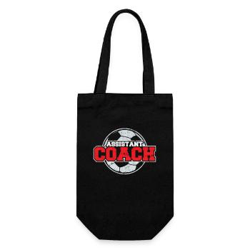 Assistant Instructional Soccer Coach Assistant Soc - Geschenkbeutel für Flaschen - Schwarz - Vorne