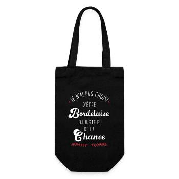 Je n'ai pas choisi d'etre Bordelaise - Sac à bouteille - noir - Devant