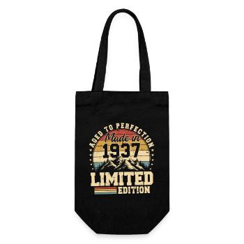 Aged to perfection Made in 1937 - Gift Bag for Bottles - black - Front