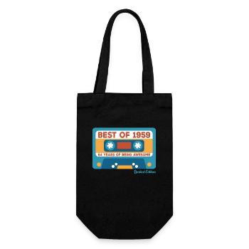 1959 Vintage Vintage Retro Geburtstagsgeschenk - Geschenkbeutel für Flaschen - Schwarz - Vorne