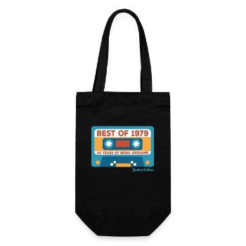 1979 Vintage Vintage Retro Geburtstagsgeschenk - Geschenkbeutel für Flaschen - Schwarz - Vorne