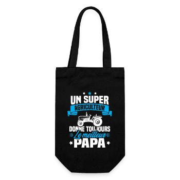 Super agriculteur donne toujours le meilleur papa - Sac à bouteille - noir - Devant