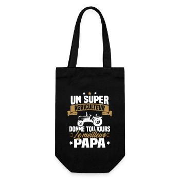 Super agriculteur donne toujours le meilleur papa - Sac à bouteille - noir - Devant