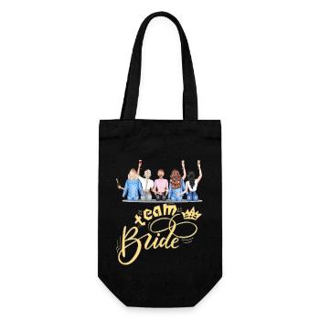 Bride bride wedding stag party bridesmaid party stag party - Gift Bag for Bottles - black - Front