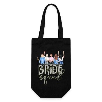 Bride bride wedding stag party bridesmaid party stag party - Gift Bag for Bottles - black - Front