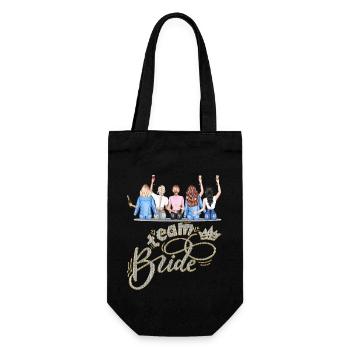 Bride bride wedding stag party bridesmaid party stag party - Gift Bag for Bottles - black - Front