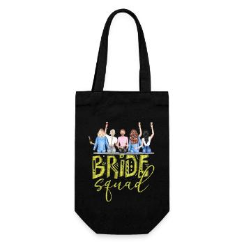 Bride bride wedding stag party bridesmaid party stag party - Gift Bag for Bottles - black - Front