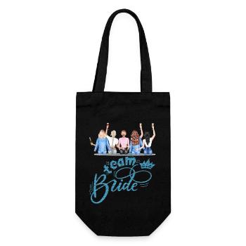 Bride bride wedding stag party bridesmaid party stag party - Gift Bag for Bottles - black - Front