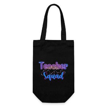 Teacher Squad Class Grade Matching Family Team - Geschenkbeutel für Flaschen - Schwarz - Vorne