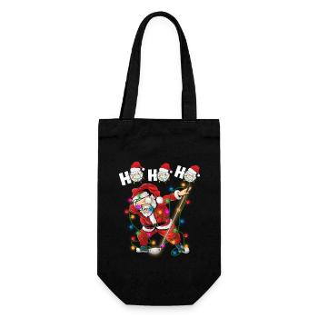 Dabbing Santa Claus Weihnachten Lustiger Golfer Santa G - Geschenkbeutel für Flaschen - Schwarz - Vorne