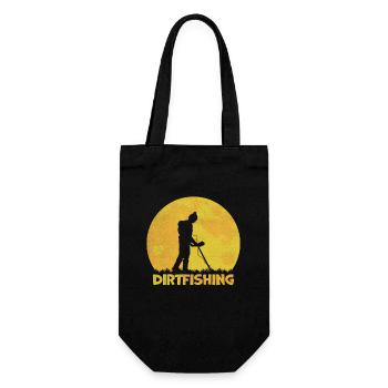 Dirt Fishing Detectorist Treasure Hunting Metal De - Geschenkbeutel für Flaschen - Schwarz - Vorne