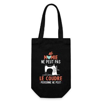 Si mamie ne peut pas le coudre personne ne peut - Sac à bouteille - noir - Devant
