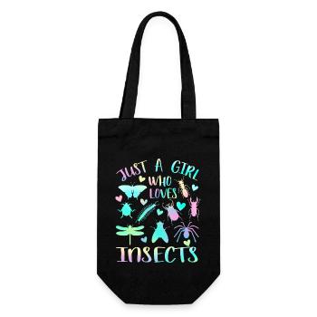 Juste une fille qui aime les insectes - Sac à bouteille - noir - Devant