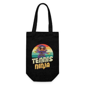 Funny Sports Player Coach Ball Asian Japan - Gift Bag for Bottles - black - Front