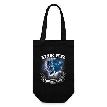 Biker aus Leidenschaft - Geschenkbeutel für Flaschen - Schwarz - Vorne