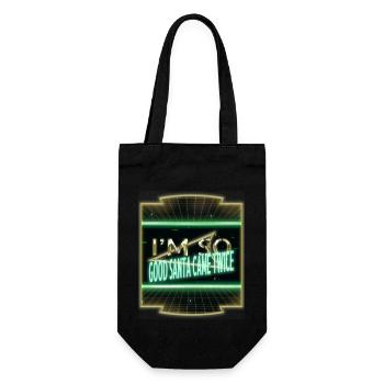 jokes present bedroom funny quote beard happy - Gift Bag for Bottles - black - Front