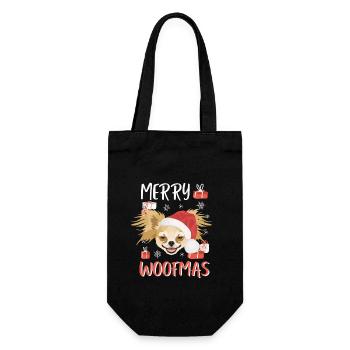 Chihuahua Merry Christmas - Gift Bag for Bottles - black - Front