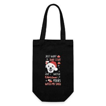 Chihuahua Merry Christmas - Gift Bag for Bottles - black - Front