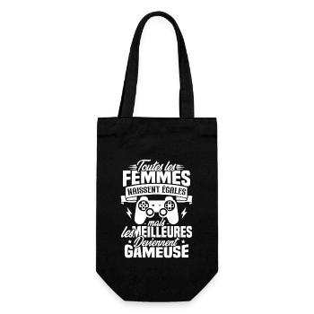 Les meilleures femmes deviennent gameuse - Sac à bouteille - noir - Devant