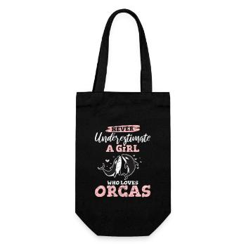Fille qui aime les orques Baleine Enfants Filles Orque Baleine C - Sac à bouteille - noir - Devant