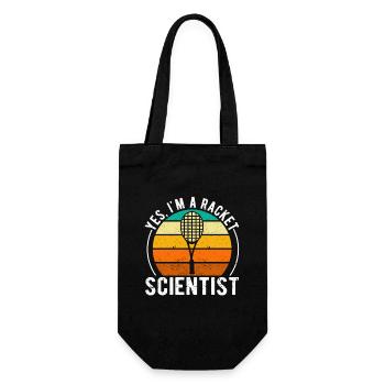 Funny tennis player-coach-fan Yes, I'm a - Gift Bag for Bottles - black - Front