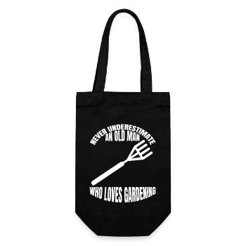 Gardener Orchard Garden Gift Hobby Gardener - Gift Bag for Bottles - black - Front