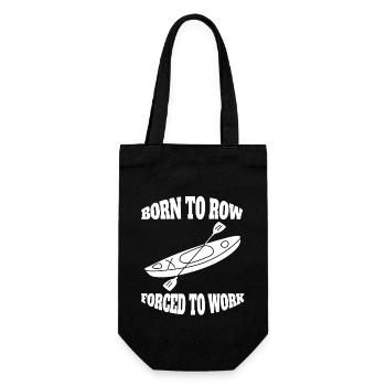 Rower funny rowing saying rowing club rowing - Gift Bag for Bottles - black - Front