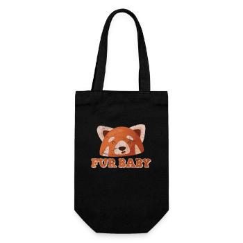 Panda Rouge pour bébé pandas roux zoologiste drôle de pand - Sac à bouteille - noir - Devant